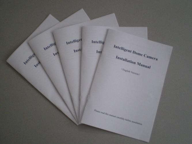 专业印刷英文产品使用说明书 操作手册 维修手册